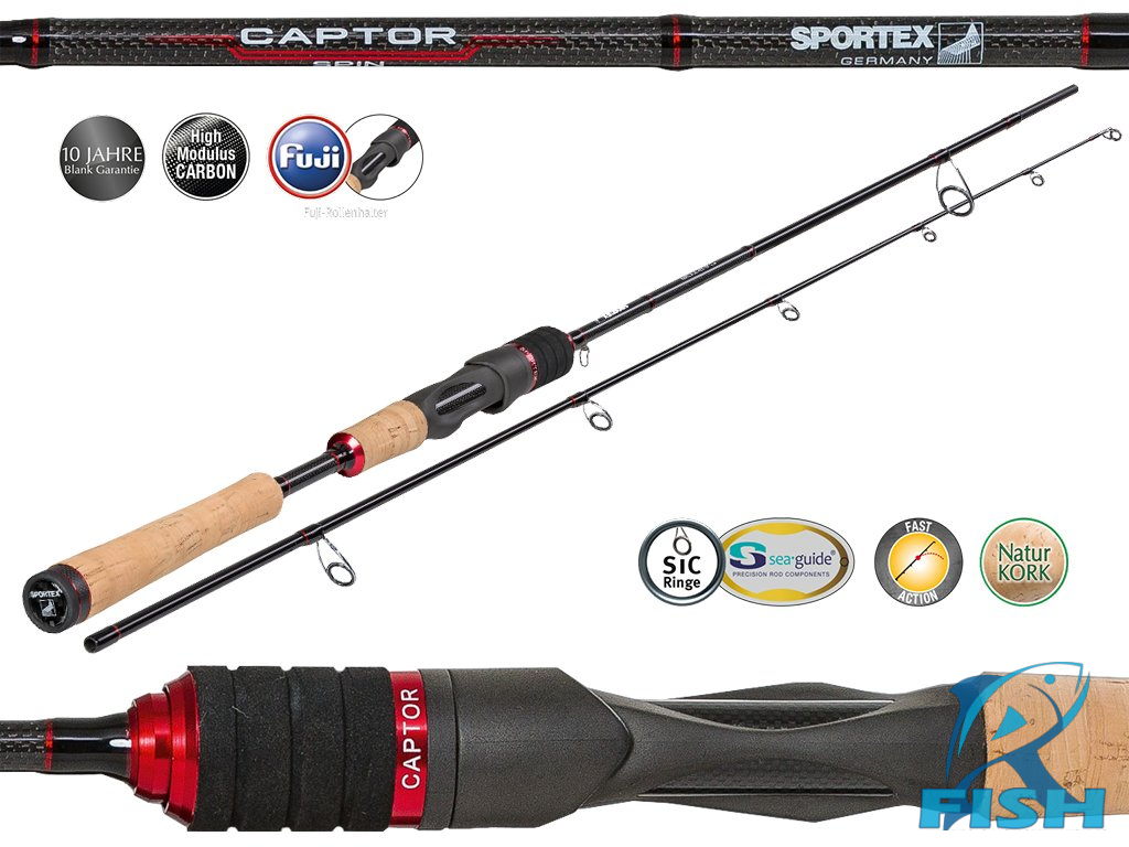 Štap za Pecanje Sportex Captor Spin 270, 40g - Ribolovačka oprema Fish-R
